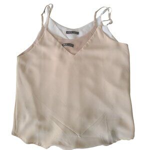 Shein Lined Tank Tops - Nude, White & Black | Size Medium | Adjustable Straps